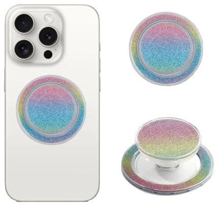 LAOYEFACAI Supporto Airbag Tiny Cute Solid Colour Pattern Magnetic Airbag Holder Suction Cup Phone StandRetractable Phone Holder Lazy Holder Mobile Phone Universal (CS)