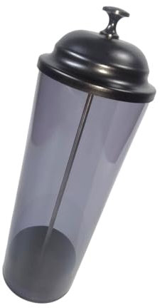 NPXUAMTJ Tensor de paja de plástico multiusos recipiente transparente para beber con tapa para uso en casa oficina accesorios de cocina