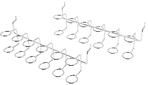 Agwuoetr 2 StüCke Schrauben Dreher Halter Pegboard Multi Werkzeug Halter ZubehöR Pegboard ZubehöR Multi Ring Werkzeug Halter für Pegboard
