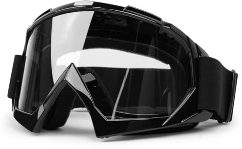 abtong Motorradbrille, Crossbrille Racing ATV Dirt Bike MX-Fahrbrille Anti Fog UV-Schutz Schutzbrille mit Double Lens Schaumstoff, Verstellbarer Riemen Erwachsenen-Motocross (klare Linsen)