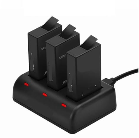 Kamera-Akku 2020 Volldekodier-Akku Und 3-Port-Ladegerät, Kompatibel Mit GoPro II, Kamera-Akku-Zubehör(1charger)