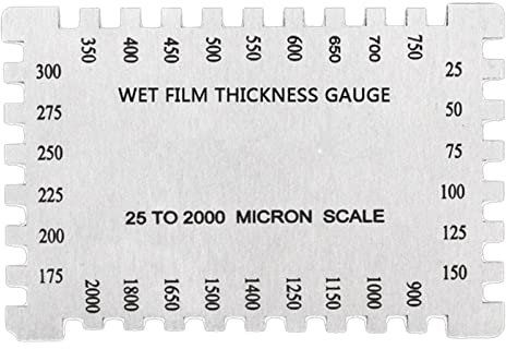 FUUGlan Alta precisione 0.05mm del calibro di spessore della lamina di metallo di esagono di esagono del pettine del film dell'acciaio inossidabile 25-3000um