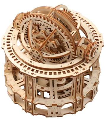 3D Holzmodell Tourbillon Timer, 218 Teile Tourbillon Timer Bausatz mit Mechanischem Uhrwerk zum Zusammenbauen, Desktop Entspannungstherapie Geschenk für Erwachsene und Jugendliche