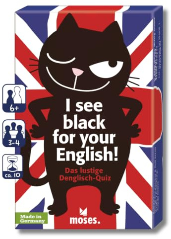 moses. I See Black for Your English! – Das lustige Denglisch-Quiz mit 70 englischen Redewendungen, Sprachspiel für Jugendliche ab 12 Jahren & Erwachsene