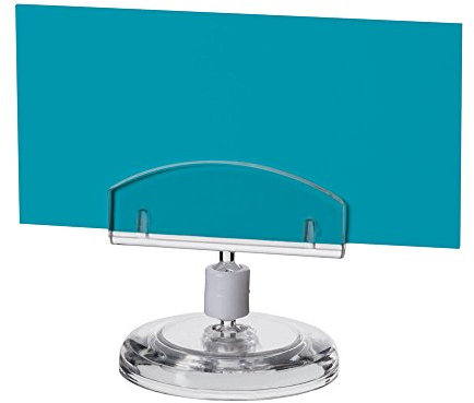 10 x Preisschild-Halter Sign Clip mit Tellerfuß / Preis-Aufsteller / Preisständer / Preisauszeichnung / Einzelhandel / Gastronomie / Bäckerei