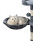 lionto Hamaca Hecha de Felpa Suave para Árbol Escalador para Gatos Diámetro 40 cm, 15 cm Profundidad Gris Oscuro