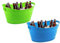 Ice Buckets Pack of 2 Bello Outdoor Party BBQ Summer Party Drinks Barware - Blue & Green