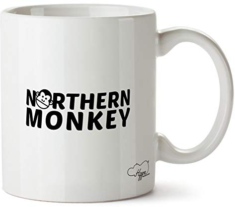 Hippowarehouse Northern Monkey Printed Mug Cup Ceramic 10oz