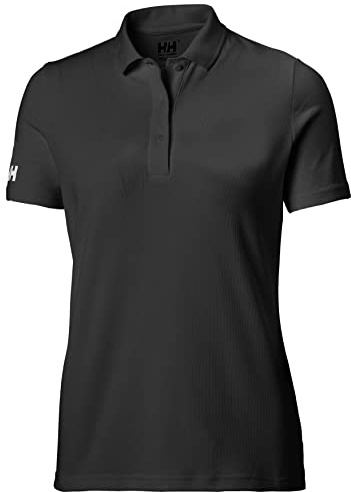 Helly Hansen Damen W Crew Tech Polo, Schwarz, XL