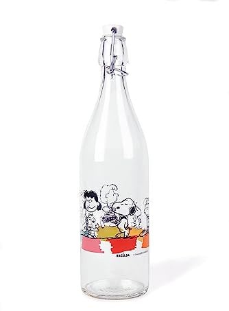 Excelsa 61544 Flasche, dekoriert, 1 l, 1000 Einheiten, 8 x 8 x 31 cm, 612,35 g