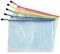 Vicloon Borse di File, Sacchetto di Zip Impermeabile Mesh Sacchetto del Documento per Uffici Cosmetici Forniture Accessori da Viaggio, 5 Colori (5 pezzi * A4)