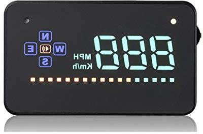 GOFORJUMP 3.5 Screen Auto Vehicle GPS HUD Car Head Up Display Speedometers Overspeed Warning Windshiled Projector Alarm System