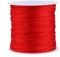 Cordon en Nylon satiné 100 M x 0.8mm Fil Perles Tissu Fils Rattail Satin Nylon Trim Cordon Chinois Noeud Satin RATT Fabrication de Bijoux Couture pour Collier Bracelet Perles Collier (Rouge