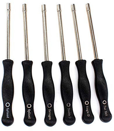 AISEN 6x Vergaser Schraubendreher Einstellwerkzeug set für Sears Poulan Husqvarna Weedeater Echo Toro Ryobi Homelite Motorsägen, Motorsensen, Trimmern, Laubsaugern, kleinen 2-Takt-Kleinmotor