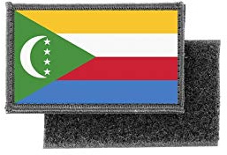 Aufnäher patch aufbügler gedruckt flagge fahne komoren