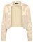 Bolerose Formel Satin Manches Longues Boléro Veste (Champagne, XXL)