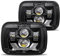 Hwstar 2022 Upgraded 180W DOT 500% Bright Anti-glare H6054 5x7 7x6 Led Headlights,DRL Turn Signal Hi/Low Sealed Beam Compatible with Jeep Cherokee XJ Wrangler YJ Ford Chevy GMC Toyota Nissan Dodge etc
