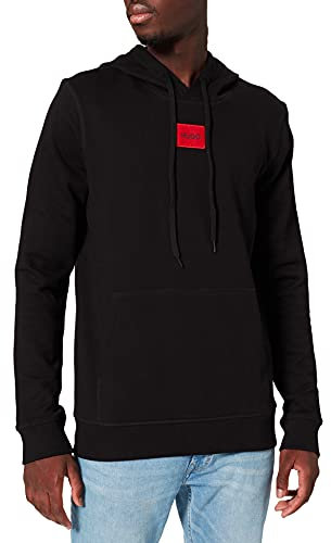 HUGO Daratschi214 Sweatshirt Capuche, Noir 1, M Homme