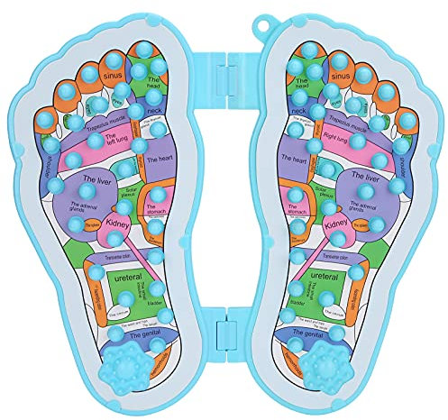 Tapis de Massage des Pieds, Tapis D'acupression en Forme de Pied Tapis de Pierre de Marche Pieds Acupoint Masseur Plaque Conseil Marche Masseur Soins de Santé à Domicile