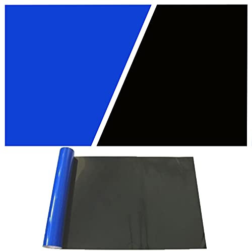 ELEBOX Aquarium Background Blue Black Fish Tank Background Picture Static Cling Backdrop for Aquarium Wallpaper 24 x 71