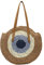 DKIIL NOIYB Straw Handbags For Women, Summer Beach Straw Bag Large Capacity Handwoven Crossbody Straw Bags With Inner And Pocket Round Woven Purse Tote Bag