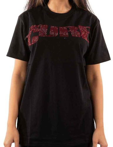 The Cure T Shirt Diamante Band Logo New Official Unisex Black, Black, M