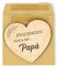 CONTRAXT Tarjetas anunciar embarazo madera. Sorpresa anuncio embarazo sorpresa Vas a ser Papa Idea de Regalo original futuro papa padre primerizo bebe (Papa)