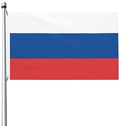 Flagge von Russland 3 x 5 ft Flagge doppelseitig Outdoor Indoor, ukrainische Flagge Polyester mit Messingösen