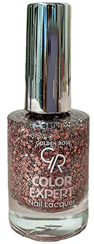 Vernis à Ongles Paillette Color Expert - 608 Rose Et Gris - Golden Rose - Vernis à Ongles - Rose 10,2 Ml