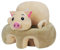 YJZQ Baby Sitzstuhl Kinder Plüschsessel Baby Sofa Baby Sitzhilfe Sicherheitssitz Sitzkissen Weichen Stuhl Kissen Sofa Tier Kindersessel für Kinder(Schwein)