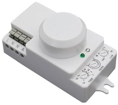 Détecteur de Mouvement Micro Ondes Blanc IP20 - SILAMP
