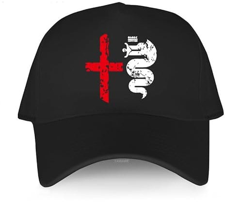 Baseball Cap für Alfa Romeo Giulia Stelvio Giulietta GT 156, Snapback Cap Unisex Größenverstellbar,A