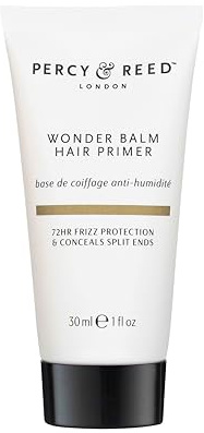 Percy & Reed Wonder Balm Hair Primer, Anti-Frizz Hair Primer | 72-Hour Humidity Control, Tames Flyaways, Conceals Split Ends, Boosts Shine, Silicone-Free, I Need A Hero Collection