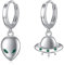 ONEFINITY Alien Ohrringe 925 Sterling Silber UFO Ohrringe Space Ohrringe Alienschmuck Geschenke Für Damen Herren