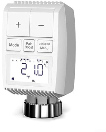 Termostato de radiador, temporizador programable de termostato TRV, actuador de válvula de radiador, controlador de temperatura para el hogar, oficina