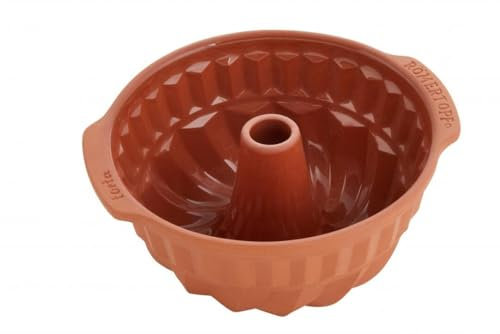 Römertopf Torta Gugelhupf Form für saftigen Gugelhupf, runde Backform aus Naturton ø 23,5cm