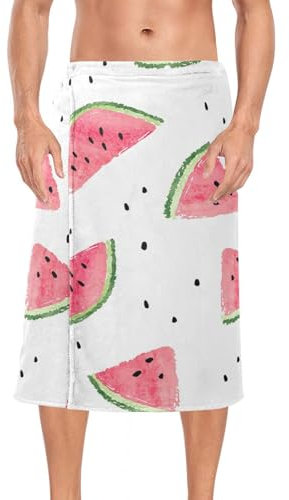 linqin Wassermelonen-Handtuch für Herren, Mikrofaser, Frottee, Badetuch, 152,4 x 71,1 cm, Herren-Frottee-Handtuch für Sauna, Schlafsaal, Strand