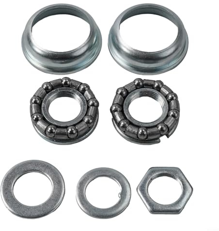 Alanmoship Sturdy Bike Bicycle Bottom Bracket Cup Bearing Set for Large Shell Cranks 51 5mm Frame Cup Shell Size, 100g Weight