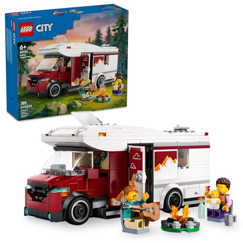 LEGO 60454 City Abenteuer-Wohnmobil – Spielzeug-Wohnmobil mit Küche, Schlafplätzen & Minifiguren, Fahrzeug-Bauset, Geschenkidee für Kinder