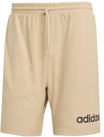 adidas Herren Essentials LINEAR Single Jersey Short, warm Sandstone/Black, XL