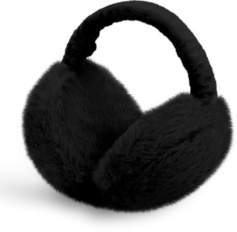 HAGOT Cache Oreille Femme, Cache-oreilles en Peluche Pliable, Cache-oreilles d'hiver réglable, Anti Froid Cache-Oreilles En Peluche Chaud, pour Femme Homme