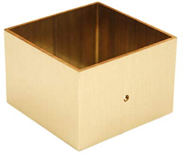 SJKJNK 1 * Pieds de Meubles en métal, Ensembles de Pieds de Support de canapé carrés en cuivre Pur, Coussin de Protection inférieur pour Meuble TV et Table Basse, Rouille 30 mm