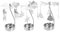 JEWEDECO 3St Hot Swivel Kerzenhalter Kerzendreher Teelicht Spinner Feuerlöscher Ding schwarzer Kerzenhalter küchendekoration Weihnachten Kerzenhalter aus Metall Kerze Tablett Silver