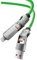 4-in-1 USB-C Cable, 240W PD 5A Fast Charging Cable & Data Sync, Colorful Breath Light Silicone Charger Cord with Type C/USB A for Laptop iPhone iPad MacBook Samsung ect-5ft, Green