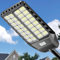 Adewalk 7000W Solar Straßenlaterne für Außen, Solarlampen mit Bewegungssensor, 6500K Solarleuchten Dämmerung bis zum Morgengrauen IP66 Solar Wegeleuchte im Freien für Gärten Garage