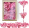 65 Stück Schleierkraut Getrocknet Rosa Schleierkraut Schleierkraut Künstlich Trockenblumen Schleierkraut Natürlich Gypsophila Getrocknete Blumen für Hochzeits Mini Dekoration Wohnkultur DIY