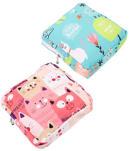 Baluue 2pièces Pochette De Rangement Portable Pour Serviettes Hygiéniques Étanche De Voyage Pratique Pour Et Femmes Design Pour Et Bureau