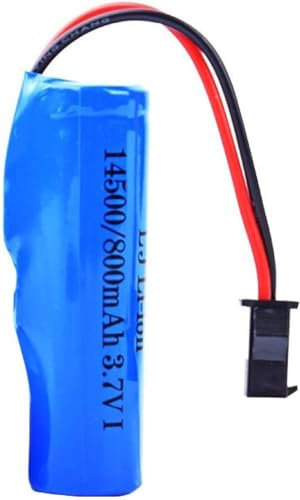 ZWDCVFGK 3.7v 800mah 14500 SM-2P Li-ion Rechargeable Battery, for RC Stunt Dump Car Battery Toys Accessories