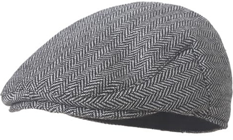 Maeau Schirmmütze für Kinder Jungen 5 6 7 8 9 10 Jahre Schiebermütze Flach Schwarz Barett Cap Tweed Mütze Irish Zeitungsjunge Kappe Newsboy Kleinkind Mädchen Gatsby Cap Flatcap Kleinkinder Baskenmütze