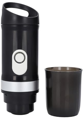 Akozon Mini Coffee Maker 20Bar Self Heating Cordless Capsule Machine - Portable Single Serve Coffee Maker for Travel